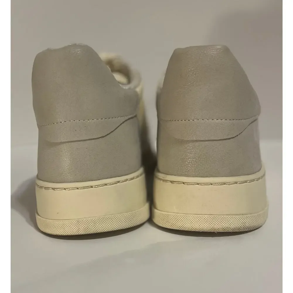 MIA Womens Platform Sneakers Shoes Sz 10 Gray Cream Lace Up Casual Color Block